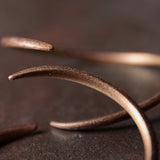 Hand Forged Cuff Solid Copper Bracelet Rustic