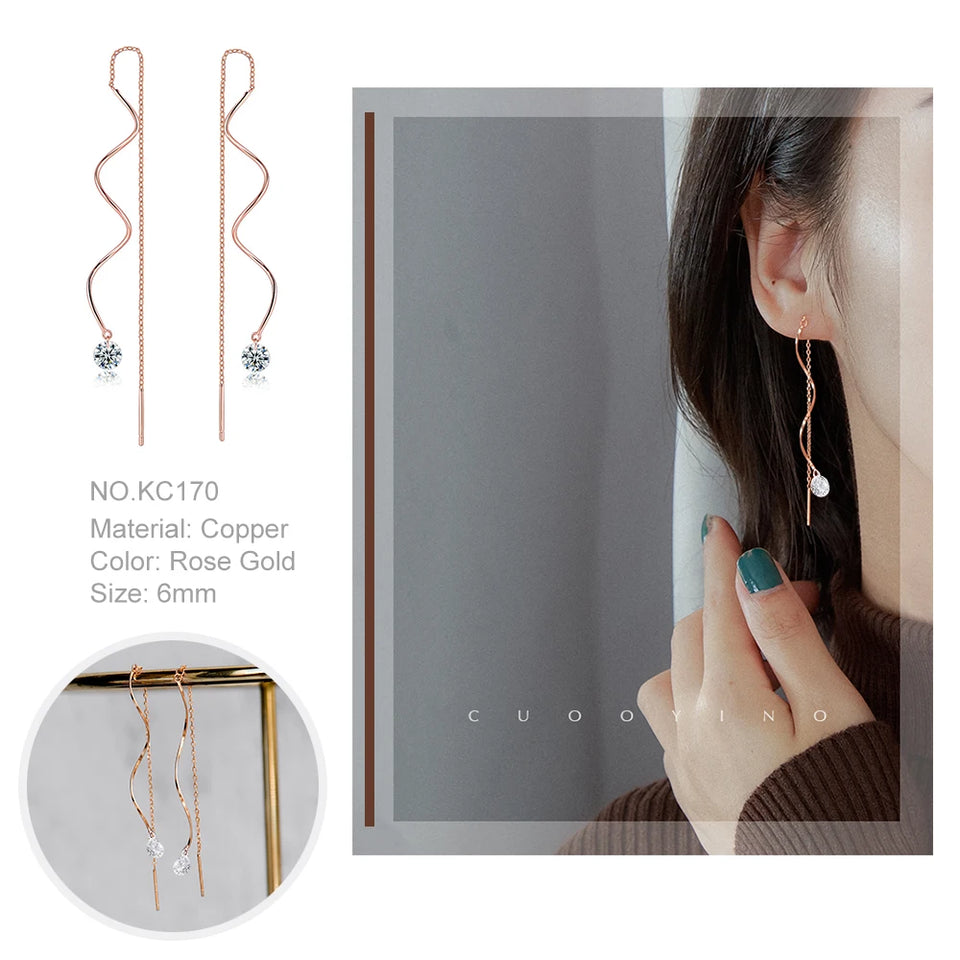 Hanging Piercing Dangle Earrings for Women Elegant