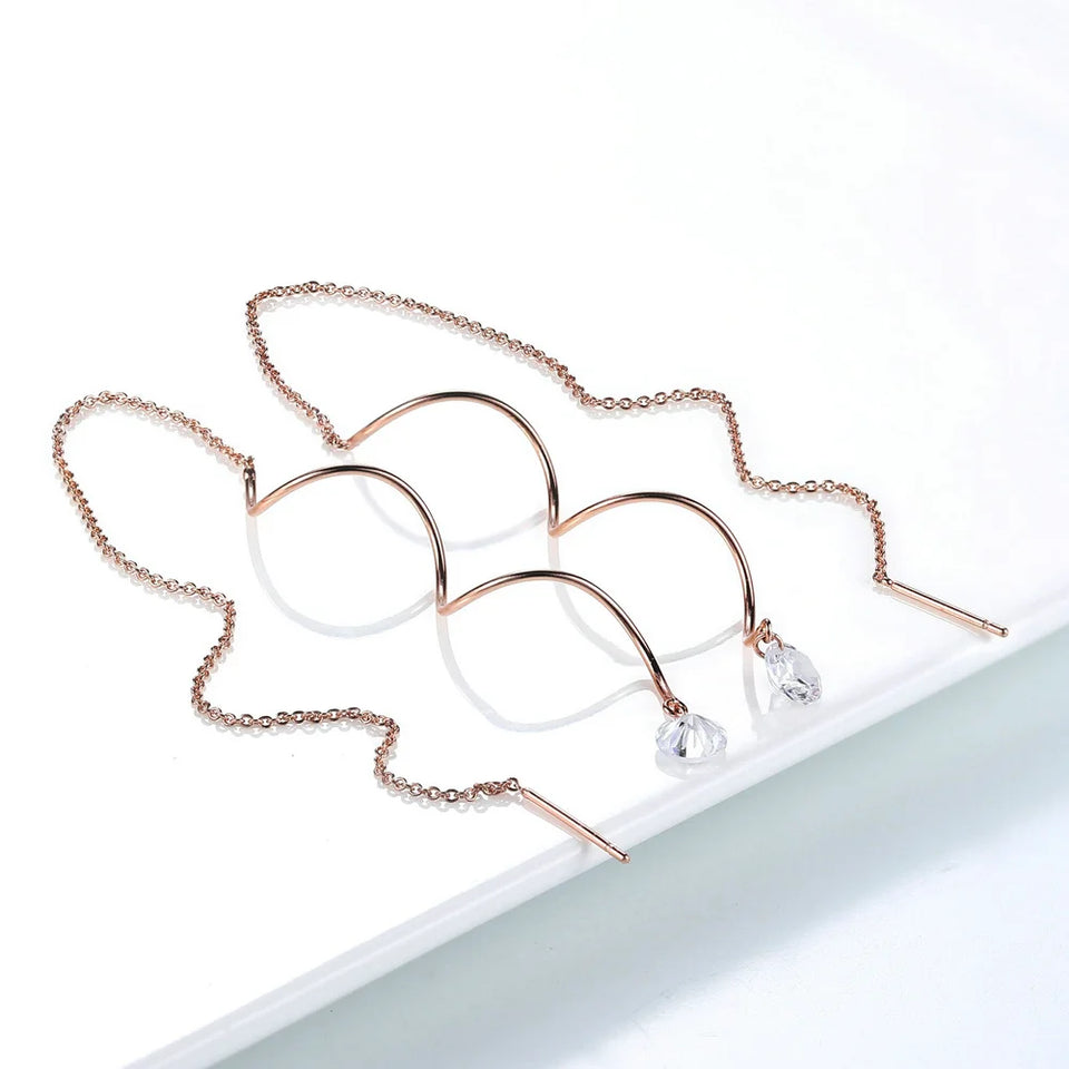 Hanging Piercing Dangle Earrings for Women Elegant